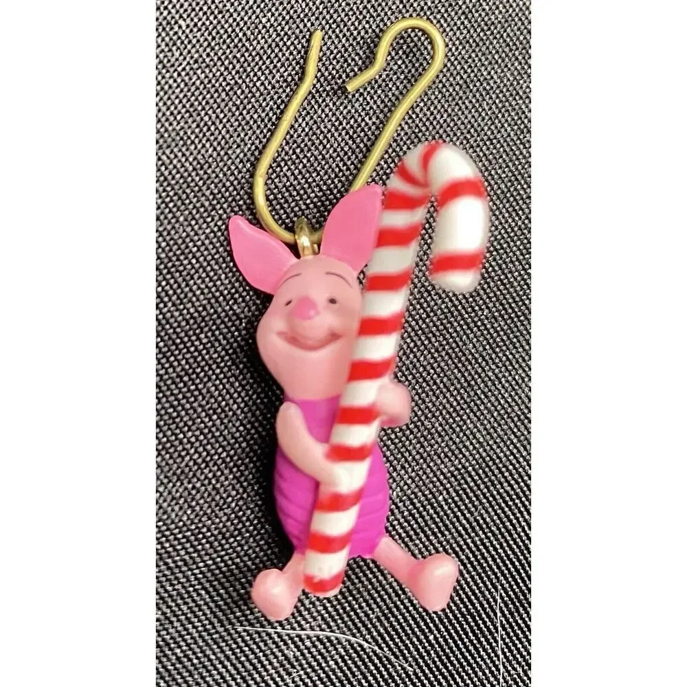 Hallmark 2004 Candy Cane Trio Ornaments Disney Winnie The Pooh, Tigger, Piglet